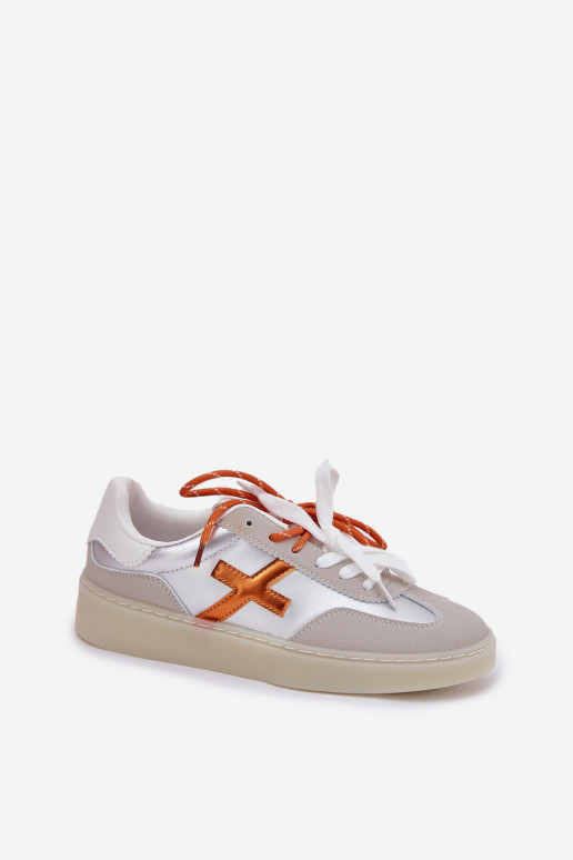 Basso scarpe da ginnastica Femminile color argento Zelevelis