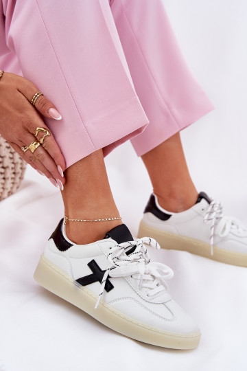 Scarpe sportive basse da donna bianche Zelevelis