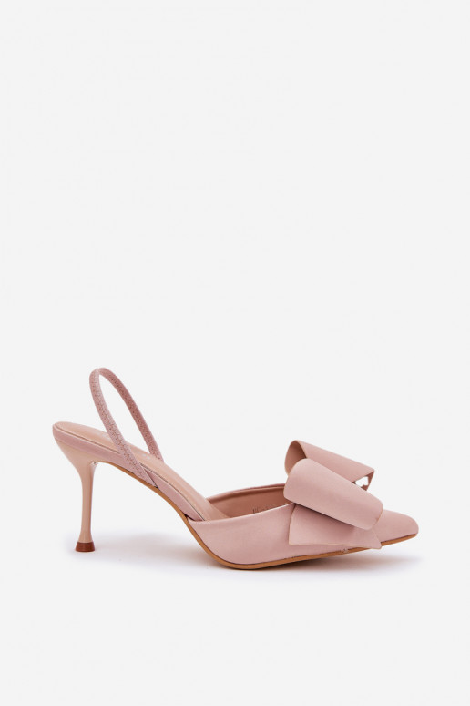 scarpe col tacco alto Z Odkrytymi Piętami I Kokardką beige Eklevia