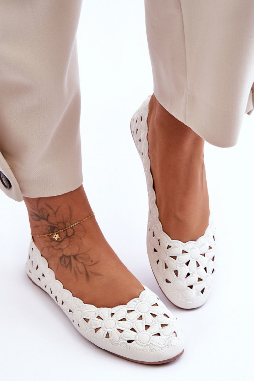 Scarpe traforate lucide Colore bianco Visionary