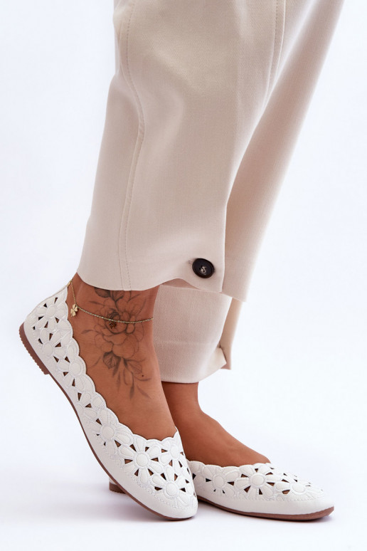 Scarpe traforate lucide Colore bianco Visionary