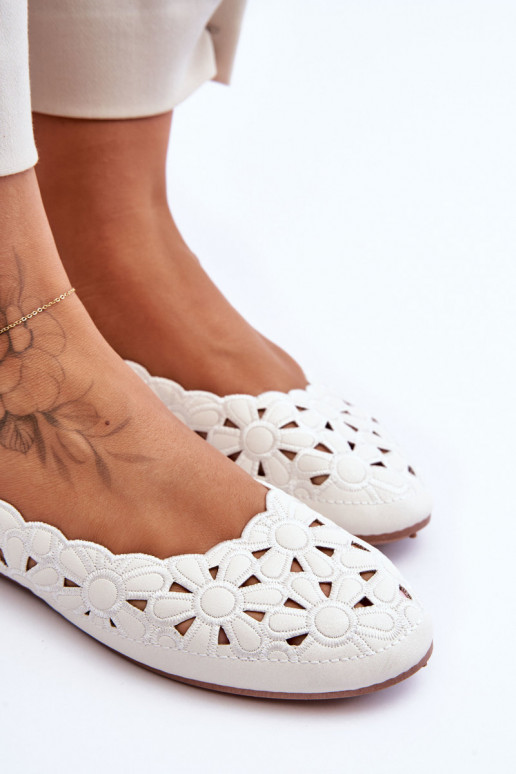 Scarpe traforate lucide Colore bianco Visionary