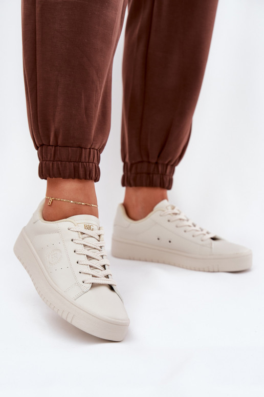 Basso Scarpe per il tempo libero in ecopelle Big Star NN274578 beige