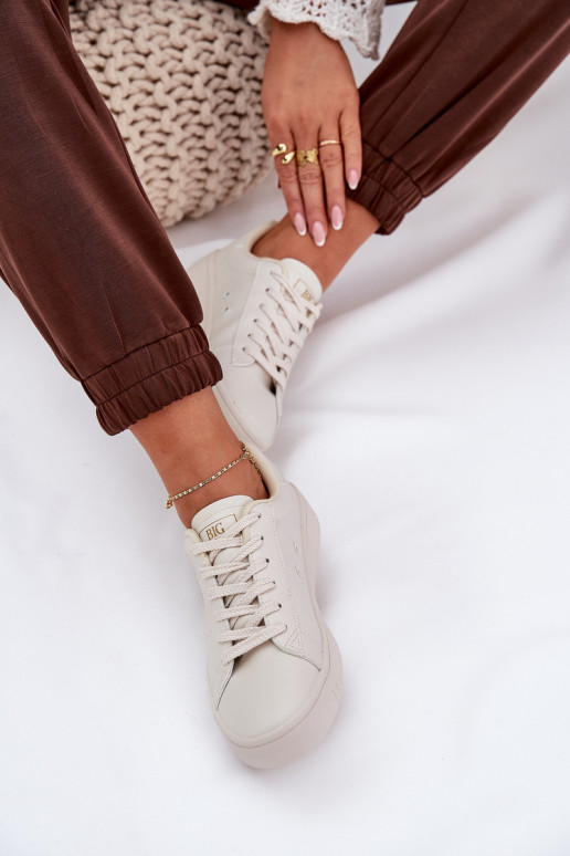 Basso Scarpe per il tempo libero in ecopelle Big Star NN274578 beige