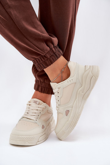 Scarpe Sneakers da donna Big Star NN274668 color sabbia 2