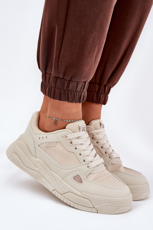 Femminile Scarpe modello sneakers Big Star NN274668 beige