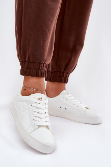 Basso Scarpe per il tempo libero in ecopelle Big Star NN274577 Colore bianco 2