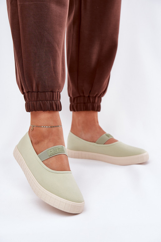 Scarpe da donna Big Star NN274604 verde chiaro