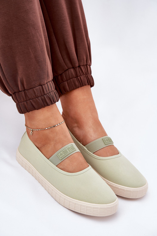 Scarpe da donna Big Star NN274604 verde chiaro