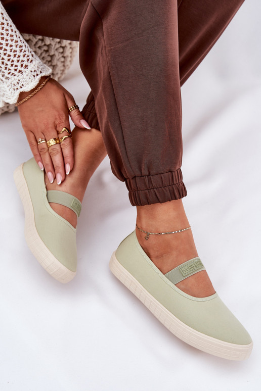 Scarpe da donna Big Star NN274604 verde chiaro