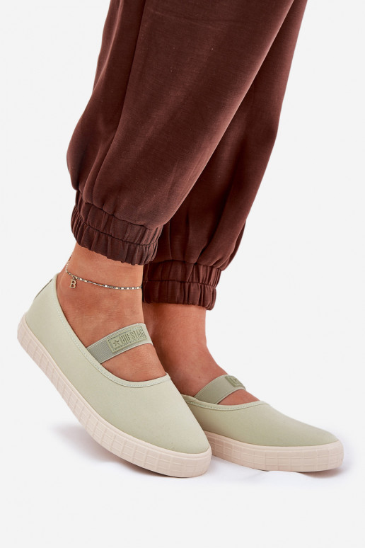 Scarpe da donna Big Star NN274604 verde chiaro