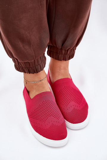 Scarpe sportive per donna Slip-on Big Star FF274A605 colore rosa