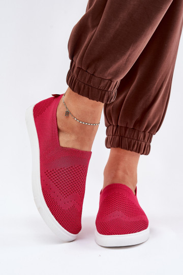 Scarpe sportive per donna Slip-on Big Star FF274A605 colore rosa 2