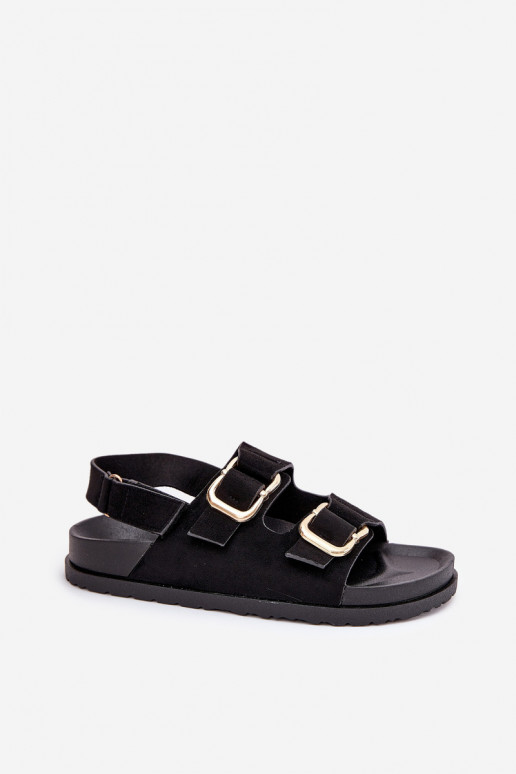 Sandali da donna con fibbie colore nero Seladith