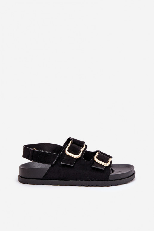 Sandali da donna con fibbie colore nero Seladith