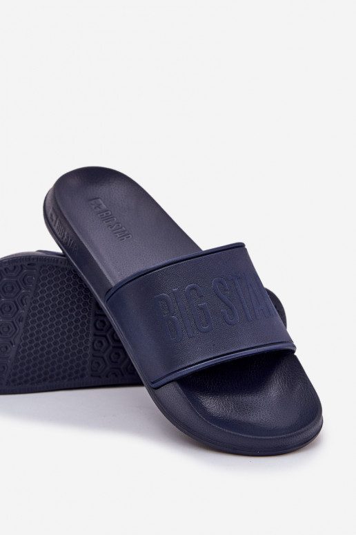 Pantofole in schiuma leggera Deveschio Big Star MM174323 blu scuro