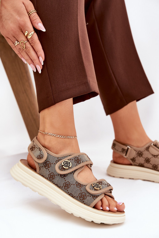 Femminile Elegantellato  sandali Ze colore doratomi Detalami colore kaki Pefese