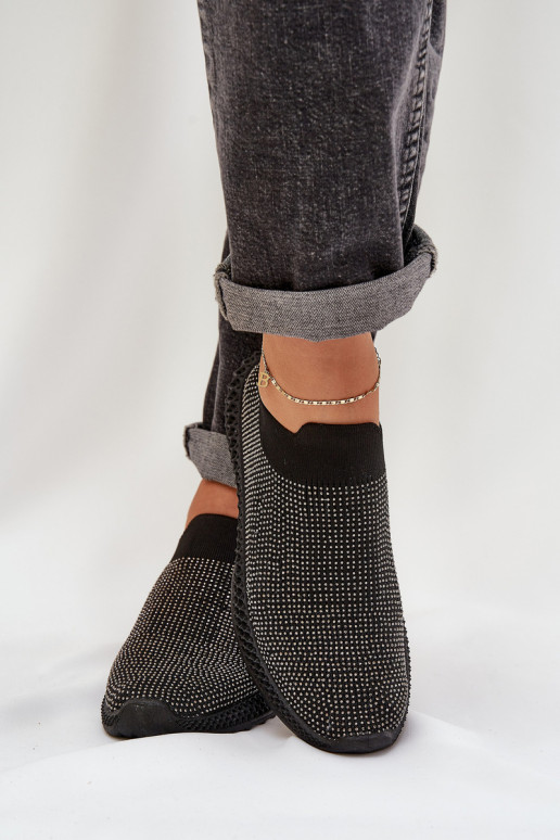 Un modello convincente scarpe da ginnastica Femminile Con decorazione D&A TIN121 colore nero