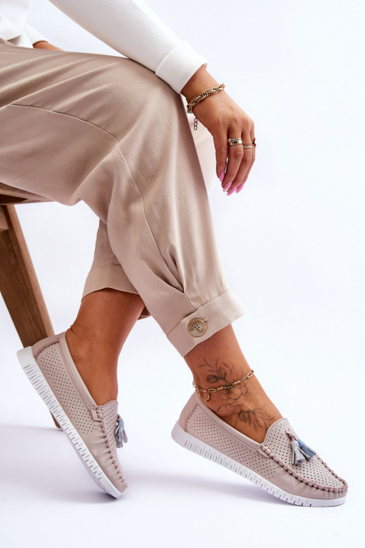 Mokasinai in pelle con elementi in...