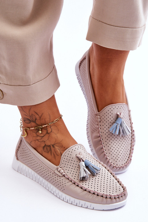 Mokasinai in pelle con elementi in...