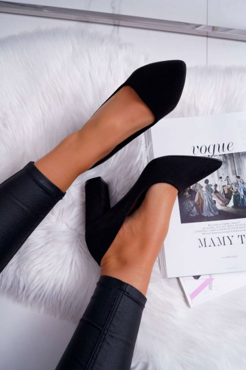 Décolleté in suede nere... 2