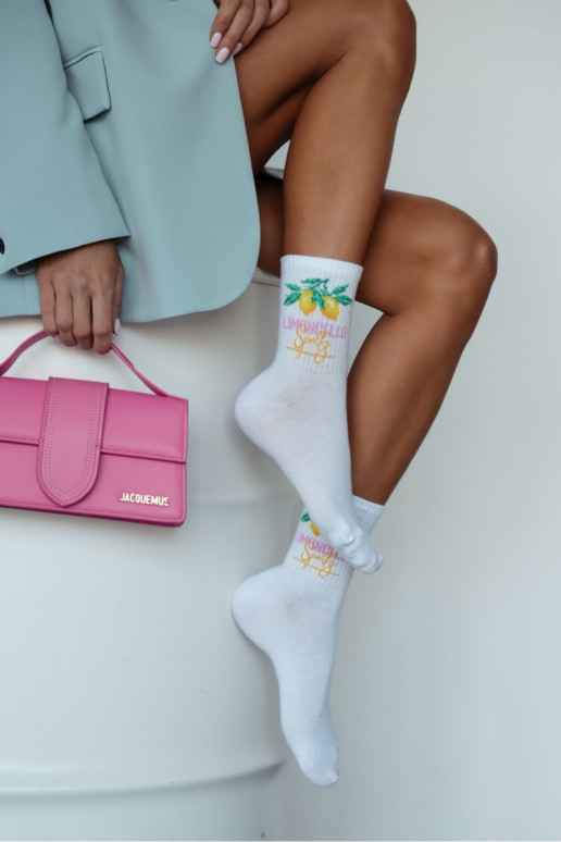 Calzini Femminile LIMONCELLO Colore bianco Calzini Femminile LIMONCELLO Colore bianco