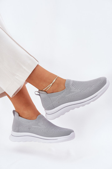 Sneakers da donna modello slip-on color grigio Adiora