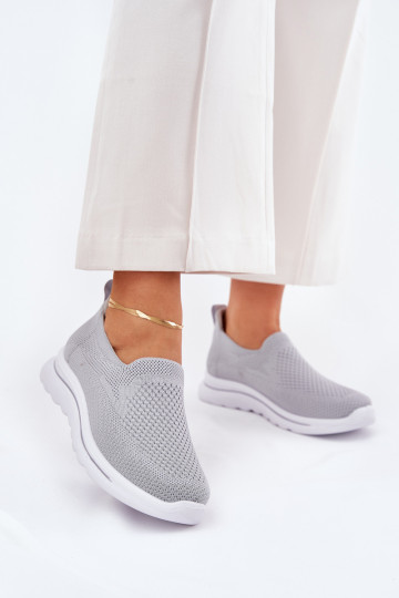 Sneakers da donna modello slip-on color grigio Adiora 2