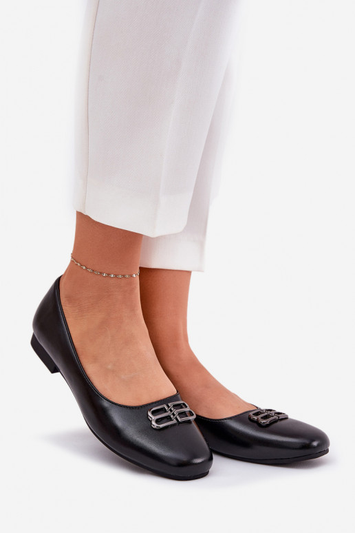 Stile elegante Ballerine Femminile con ornamenti Vinceza 62206 colore nero Stile elegante Ballerine Femminile con ornamenti Vinceza 62206 colore nero