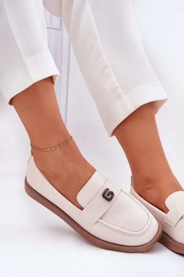 mocassini da donna Stile elegante Con decorazioni Piccolom Detalem Vinceza 62208 beige