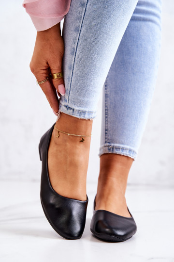 Pelle Elegantello classico Ballerine colore nero Stacee 2