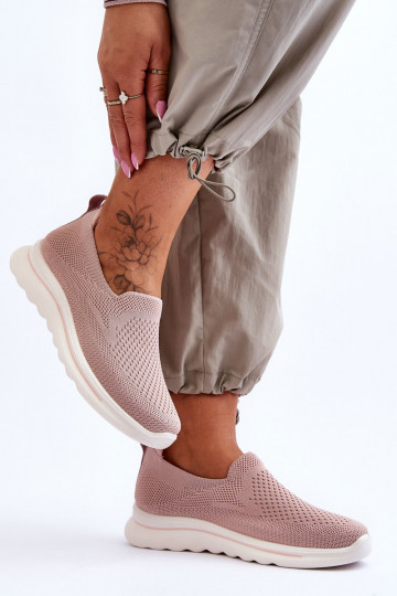 Scarpe sportive da donna slip-on rosa Adiora 2
