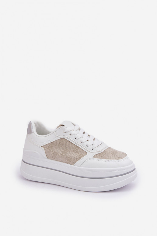 Scarpe sneakers da donna con motivo bianche Fenarra
