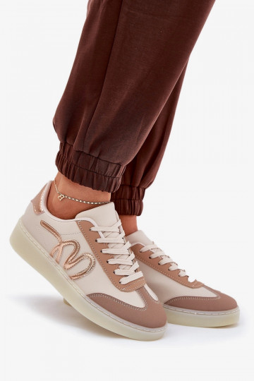 Sneakers da donna con plateau in ecopelle con stampa leopardata nere Velionna 2