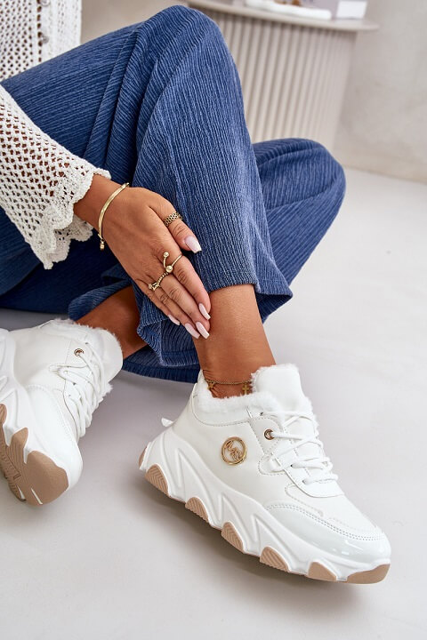 Sneaker Donna Con Plateau IQYU | Scarpe Casuali Estive Con Lacci | Scarpe Alte Leggere Per Trekking E Tempo Libero - 6